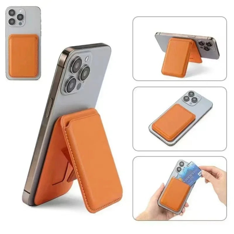 GridSnap Slim Magnetic Wallet & Stand