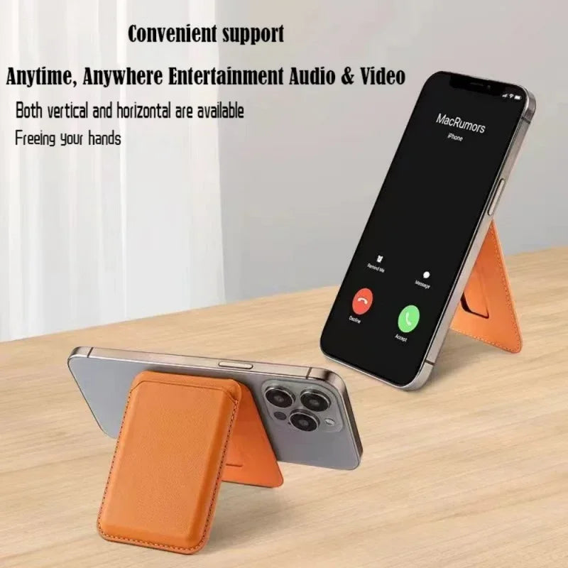 GridSnap Slim Magnetic Wallet & Stand